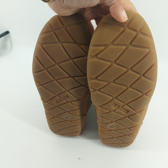 L.L. Bean Wicked Good Boots Tan Leather and Ragg Wool Size 11 - Picture 6 of 8